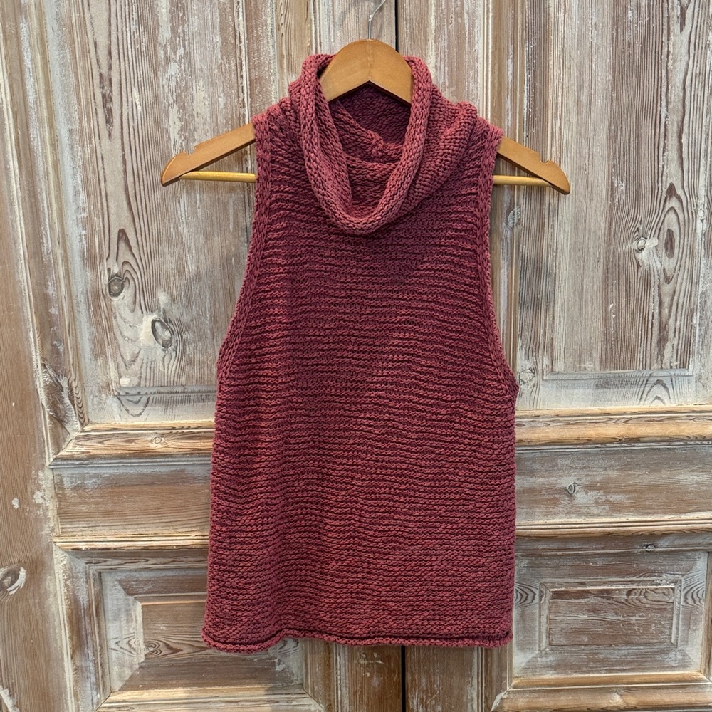 Anthropologie Rose Pink Sweater Tank Top